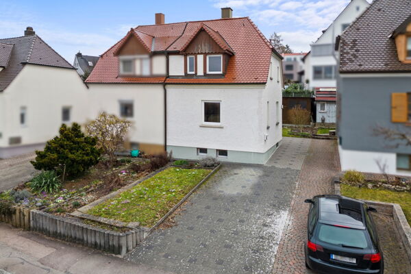 360°I Beliebte, ruhige Wohnlage: Charmante Doppelhaushälfte mit guter Infrastruktur in Ulm/Söflingen