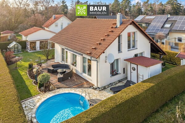 360°ITop gepflegtes EFH mit schönem Garten in Wilhelmsdorf am Ried – ideal für Paare & kleine Familien