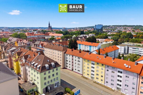 Vermietete 3-Zimmerwohnung
in zentraler Lage von Neu-Ulm mit 5% Bruttorendite