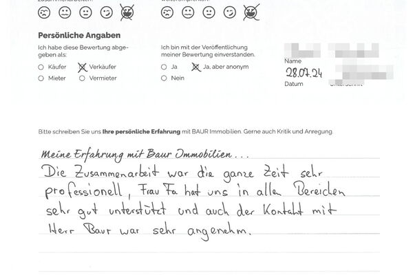 Bewertung von Herr S.