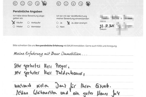 Bewertung von Fam. R.