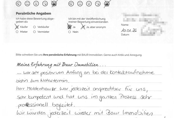 Bewertung von Familie D.