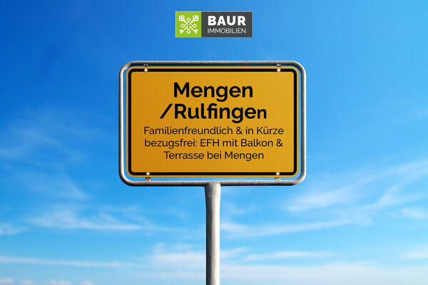 Familienfreundlich & in Kürze bezugsfrei: EFH mit Balkon & Terrasse bei Mengen
