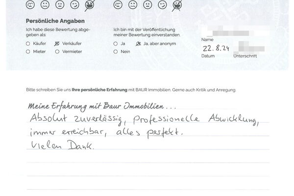 Bewertung von Herr W.