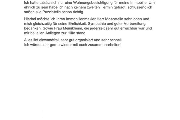 Bewertung von Frau B.