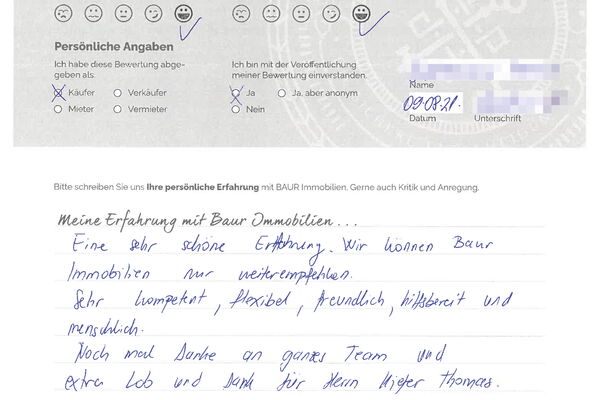 Bewertung von Frau D.
