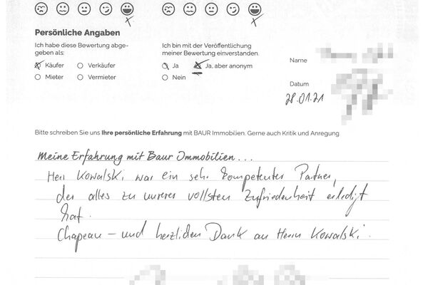 Bewertung von Herr E.