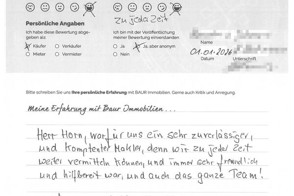 Bewertung von Frau H.