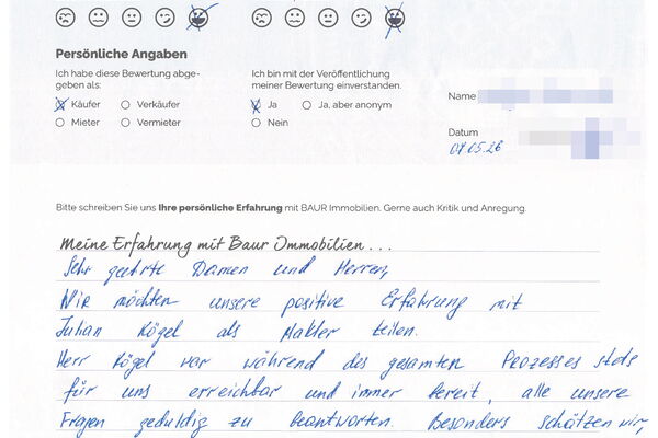 Bewertung von Frau R.