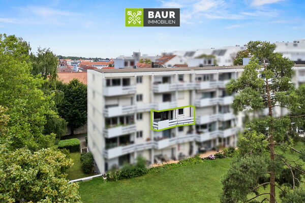 360° | Wohnen im Stadtgrün der Ulmer Weststadt: Helle 3-Zimmerwohnung nahe Theodor-Heuss-Platz