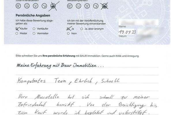 Bewertung von Herr S.
