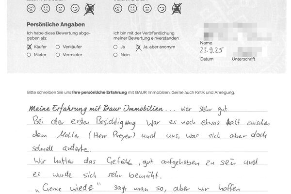 Bewertung von Herr P: