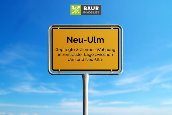Gepflegte 2-Zimmer-Wohnung in zentralster Lage zwischen Ulm und Neu-Ulm