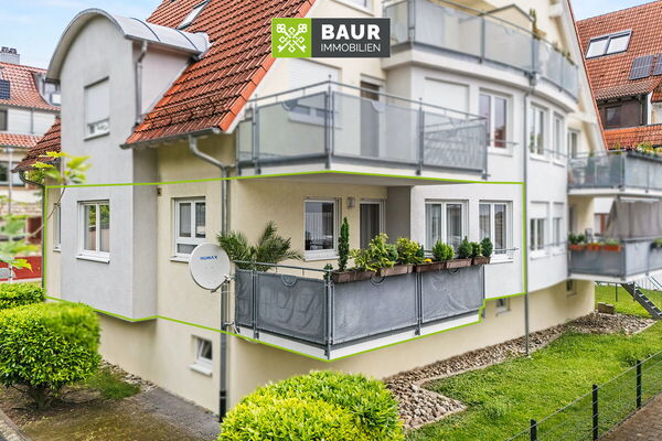 360°| Helle 3-Zimmer-Wohnung im Hochparterre mit Balkon in Friedrichshafen