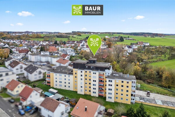 360° I Großzügige 3,5 bis 4 Zi.-Whg. mit Balkon und Garage in Bad Waldsee-Steinach