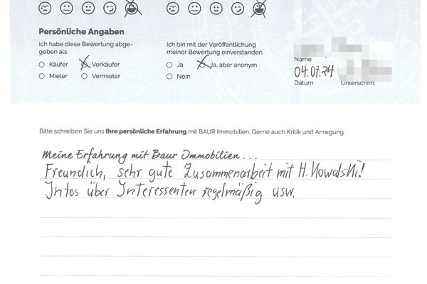 Bewertung von Frau H.