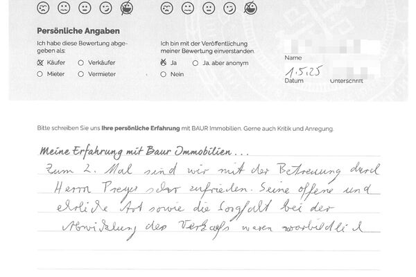 Bewertung von Herr S.