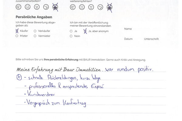 Bewertung von Herr M.