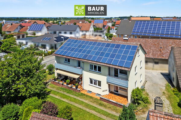 360°| Zweifamilienhaus aufgeteilt in zwei Doppelhaushälften in Erlenmoos