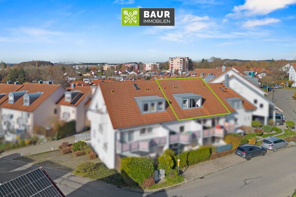 360° I Sofort bezugsfreie 2-Zimmer-Dachgeschosswohnung in Bad Waldsee