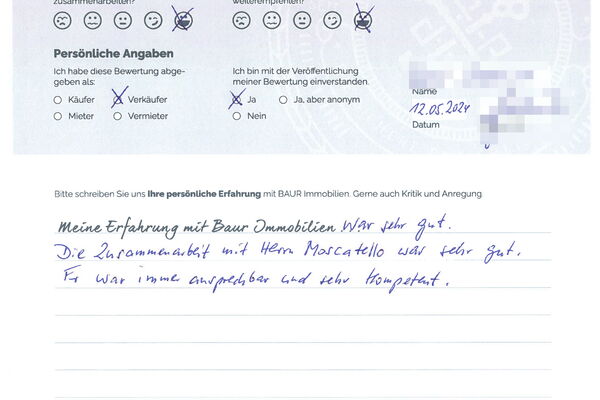 Bewertung von Herr S.