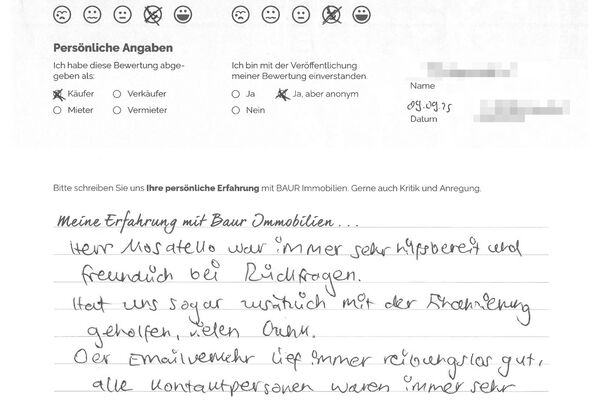 Bewertung von Herr T.