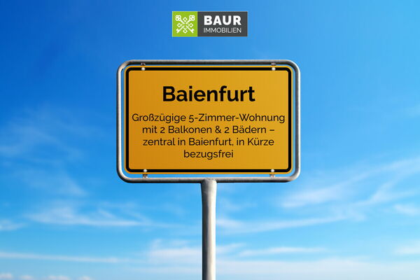 Großzügige 5-Zimmer-Wohnung mit 2 Balkonen & 2 Bädern – zentral in Baienfurt, in Kürze bezugsfrei