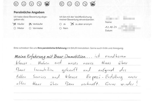 Bewertung von Herr B.