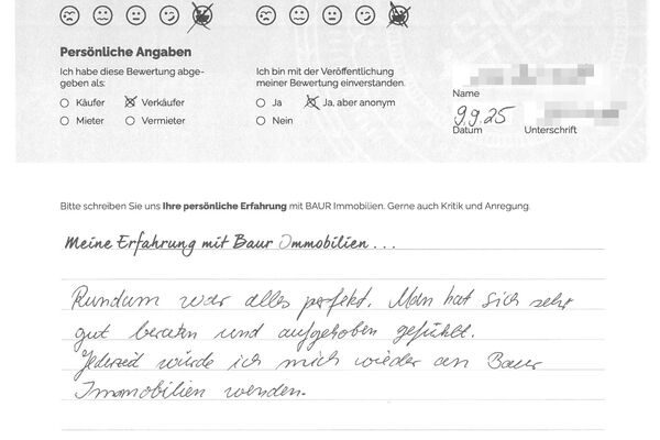 Bewertung von Frau B.