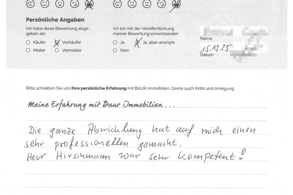 Bewertung von Herr S.