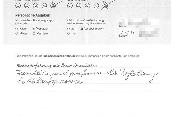 Bewertung von Herr H.