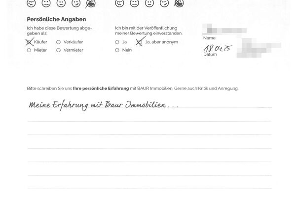 Bewertung von Herr B.