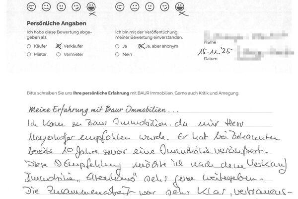 Bewertung von Familie K.