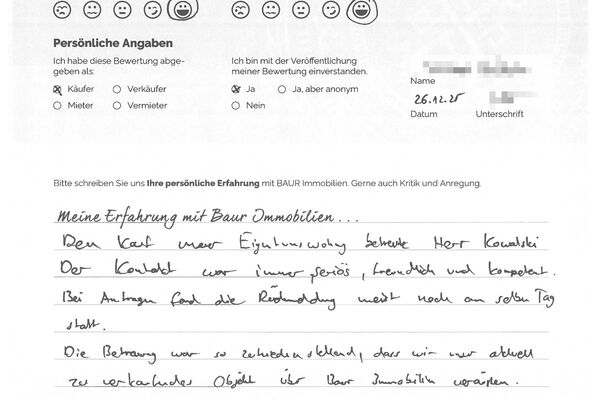 Bewertung von Herr B.