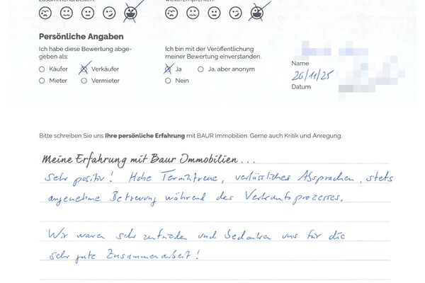 Bewertung von Herr B.