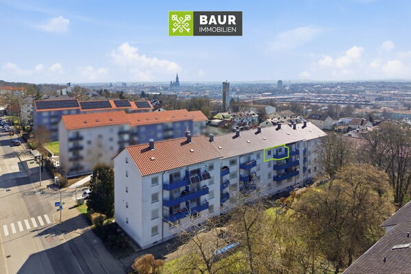 360° I Vermietete 3-Zimmerwohnung mit Balkon am Eselsberg