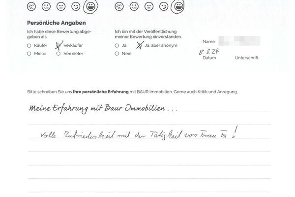 Bewertung von Herr S.