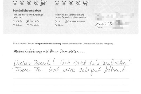 Bewertung von Herr B.