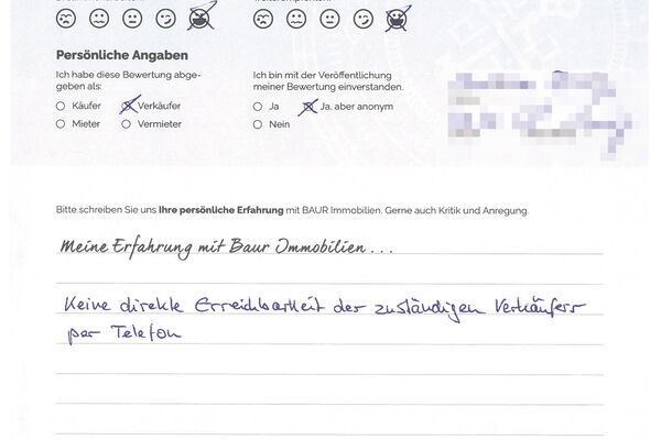 Bewertung von Frau B.