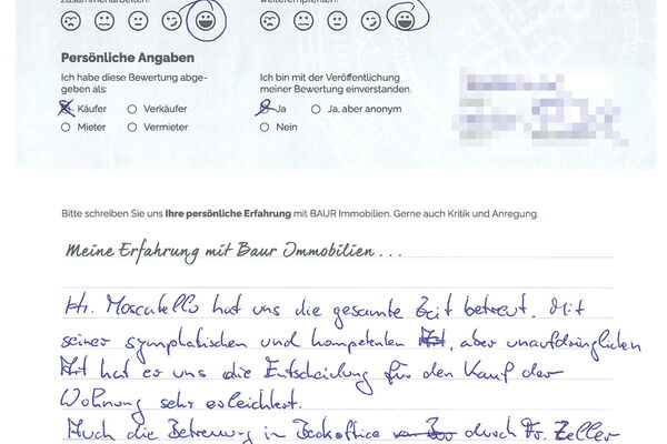 Bewertung von Fam. R.