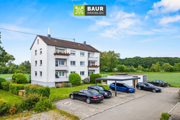 360° | Sonniger Ausblick & klare Linien – 3-Zimmer-Wohnung mit Balkon und Garage in Warthausen