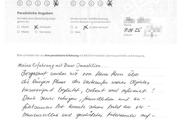 Bewertung von Herr B.