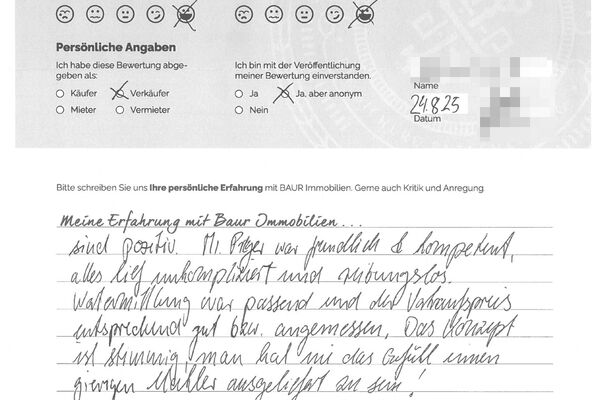 Bewertung von Herr B.