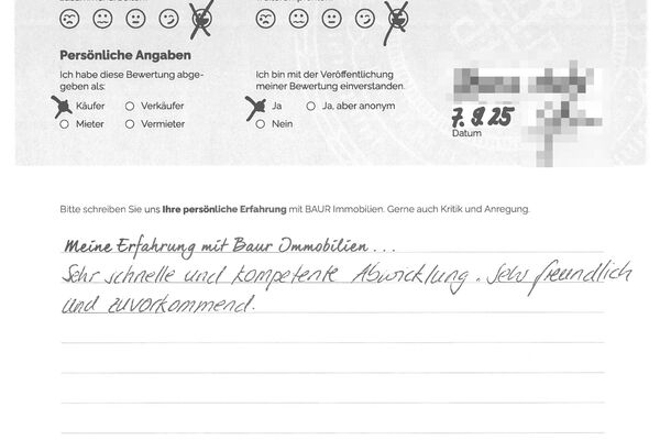 Bewertung von Frau E.