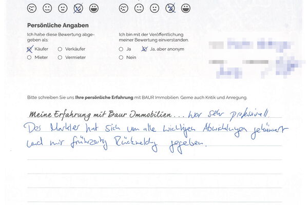 Bewertung von Frau H.