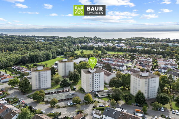Fußläufig zum Bodensee – 3-Zimmer-Wohnung mit Teilseesicht in Friedrichshafen