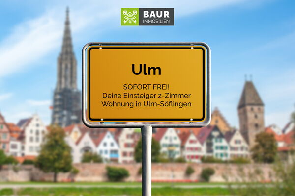 SOFORT FREI!
Deine Einsteiger 2-Zimmer Wohnung in Ulm-Söflingen