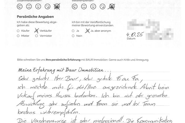 Bewertung von Frau J.