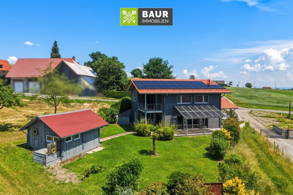 360° I Hochwertiges Baufritz-Einfamilienhaus in idyllischer Ortsrandlage von Deggenhausertal-Azenweiler