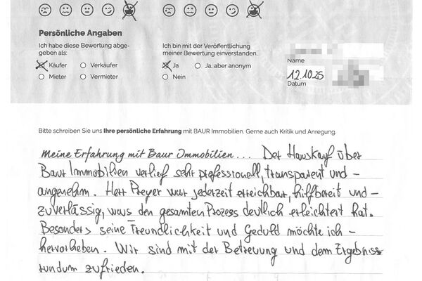 Bewertung von Herr C.